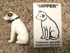 NOS VINTAGE NIPPER #744 RCA PORCELAIN DOG FIGURE VICTOR RCA MASCOT DOG in BOX picture