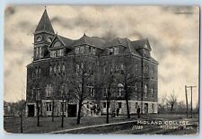 Atchison Kansas KS Postcard Midland College Building Exterior View 1909 Antique picture