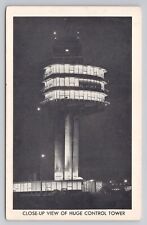Postcard Close Up View Of Huge Control Tower picture