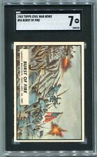 1962 Topps Civil War News #56 Burst of Fire Graded SGC 7 NM Non-Sports Card picture