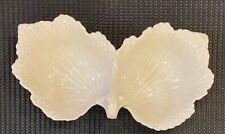Double Leaf Lenox White Candy & Nut Dish, From About 1971 In Very Good Condition picture