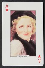 Gracie Fields English Singer Actress Movie Star Single Swap Playing Card  picture
