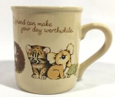 A Friend Can Make Your Day Worthwhile Hallmark Coffee Mug Mates Cup Critters picture