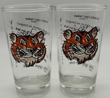 (2) VTG Esso (Exxon) Tiger Glasses, “Put A Tiger In Your Tank”  In 8 Languages picture
