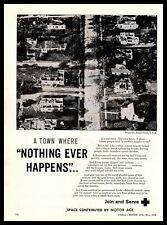 1958 Red Cross A Town Where Nothing Ever Happens Tornado Small Town USA Print Ad picture