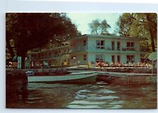 Canandaigua Lake New York Sun-Aqua Resort Apartments Motel Postcard c.1970 picture
