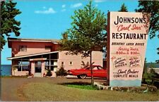  Postcard Johnson's Coral Inn Restaurant Copper Harbor MI Michigan 1964    H-588 picture