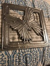 Vintage Pewter Wall Hanging Butterfly picture