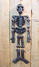 Day of the Dead Skeleton Burnished Black Clay Coyotepec Handmade Mexico Folk Art picture
