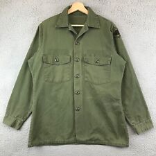 US Army Shirt OG-507 Vintage Olive Green Fatigue jacket size M picture