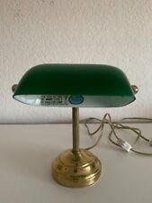 Underwriters Laboratories Vintage Banker's Lamp Emerald Green Glass Shade picture