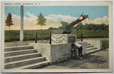 Tribute Garden Cannon Boy Water Fountain Millbrook New York Postcard picture