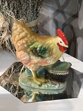 Vintage Chicken Figurine Ceramic Trimont Made in Japan picture