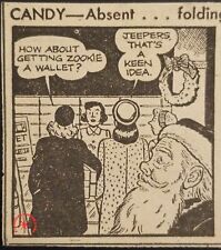1948 CANDY Daily Comic Strip Dec 22 Santa Claus Xmas Shopping Broke Boyfriend picture