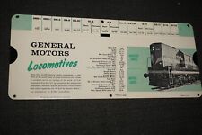 General Motors Locomotives Paper Slide Calculator Vintage picture