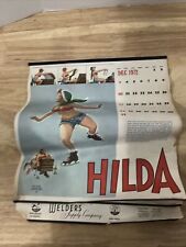 Vintage 1973 Hilda Calendar-Duane Bryers COMPLETE Poor Condition. picture