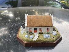 Hand Painted Irish Cottage Miniature Masterpieces Plays Danny Boy Music Box 6” picture
