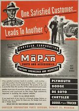 1944 Print Ad Mopar Parts & Accessories Chrysler Co. Detroit,Michigan picture