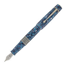 Kilk Celestial Fountain Pen in Blue Chipped - Broad Point - NEW in Box picture