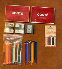 Vintage CONTÉ À PARIS Lot - Pastel Pencils, Crayons - Made in France picture