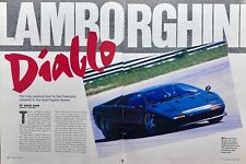1989 Lamborghini Diablo Centerfold - Vintage Snippet picture