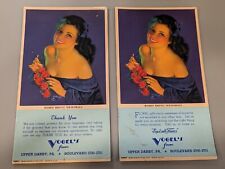 2x Vintage Vogel's Flowers, Upper Darby PA Advertising INK BLOTTER picture