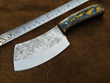 Custom Handmade Antiqued High Carbon Steel Chef Knife, Cleaver, Axe, Camping 115 picture