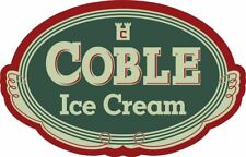 Coble Ice Cream Laser Cut Metal Sign  picture