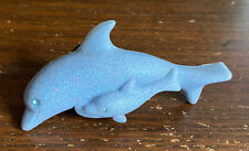 Vintage Dolphin and Baby Refrigerator Magnet Dolphins Rare Fast Shipping Cute picture