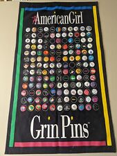 American Girl Grin Pins Collection With Matching Holder Collectible picture
