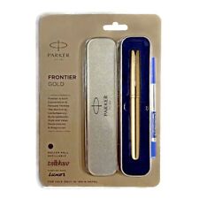 Parker Frontier Gold GT Roller Ball Pen RB Rollerball Trim Brand New in Box NIB picture