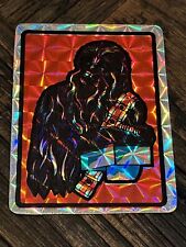 Star Wars 1980s vending machine Chewbacca Wookie prism sticker Hologram picture