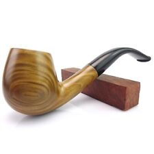 1pcs Classic Solid Wooden Ebony Wood Smoking Pipe Handmade Cigarette Cigar picture