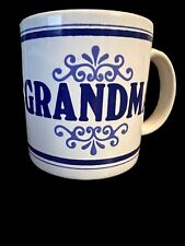 Vintage Grandma Mug Made In England Perfect For Mothers Day Blue Design Classic picture