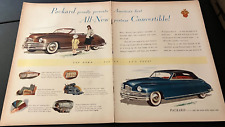 1940s Packard Eight Convertible - Vintage Original 2-Page Print Ad / Wall Art picture