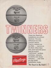 1967-1968 NBA Rawlings Twinners Vintage Print Ad Basketball picture