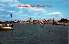 Avalon NJ-New Jersey, Scenic Greetings, Lake, Vintage Postcard picture