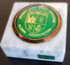 VINTAGE NJ. JERSEY CITY STATE COLLEGE ALUMNI ASSOCIATION MARBLE PAPERWEIGHT picture