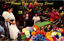 Postcard CA - Olvera Street Flower Day Los Angeles, California picture