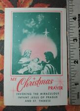 MY CHRISTMAS PRAYER INVOKING THE MIRACULOUS INFANT JESUS OF PRAGUE ST THERESE picture
