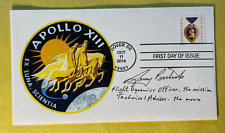 SIGNED JERRY BOSTICK MISSION CONTROL FDC AUTOGRAPHED FIRST DAY COVER -  NASA picture