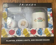 Friends Tv Show Collectible Planter, String Lights, Eraser Board Gift Set NEW picture