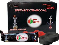 Tnaya 100 Pcs 33MM Hookah Coal Quick Lite Shisha Charcoal Incense 1 Box picture