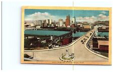 Postcard 1944 Liberty Bridge & Pittsburgh Skyline, Pittsburgh, PA picture
