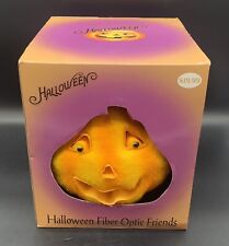 Gemmy Fiber Optic Halloween Pumpkin Head Jack O Lantern 2006 Tested Open Box picture