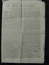 CIVIL WAR JACKSON MISSISSIPPI CONFEDERATE NEWSPAPER 1862 picture