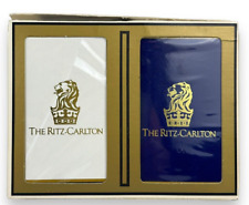 The Ritz Carlton Playing Cards by Gemaco Double Deck Lion and Crown Logo Sealed picture