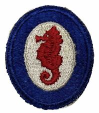 Original WWII U.S. ARMY ATLANTIC BASE COMMAND COLOR CUT EDGE PATCH NG picture