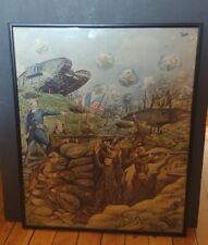 Scarce Original Framed 1918 Poster Victorius Allies By James Lee 20