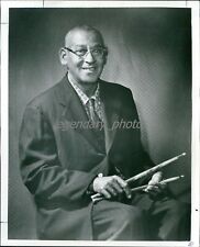 1975 Portrait Preservation Hall Drummer Cie Frazier Original News Service Photo picture